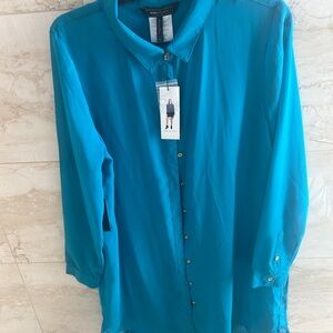NWT BCBGMaxazria long tunic top or dress size L